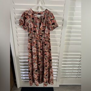 Floral V-Neck Maxi Dress